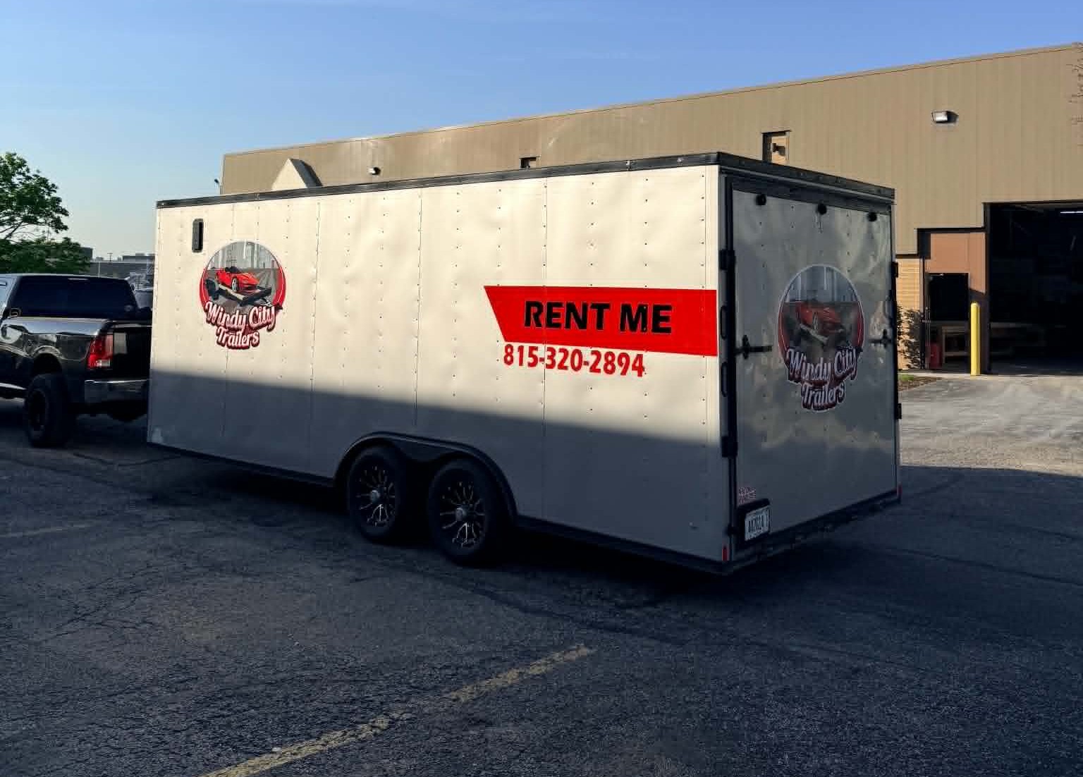 20ft enclosed trailer for rent in Plainfield, IL — weatherproof cargo hauling
